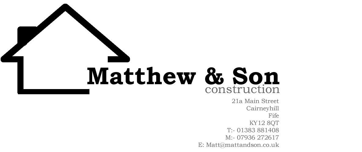 Matthew & Son construction logo